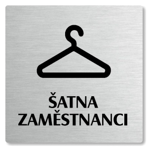 Šatna zaměstnanci, 118x118mm, stříbrná, Nevada